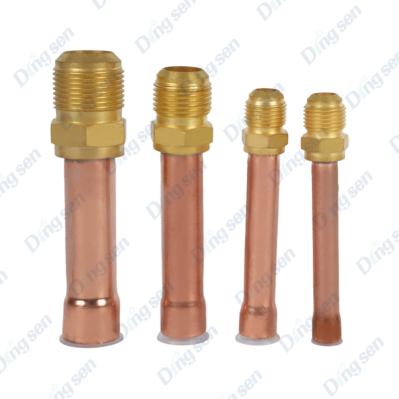 conector longo de tubo de cobre para ar condicionado