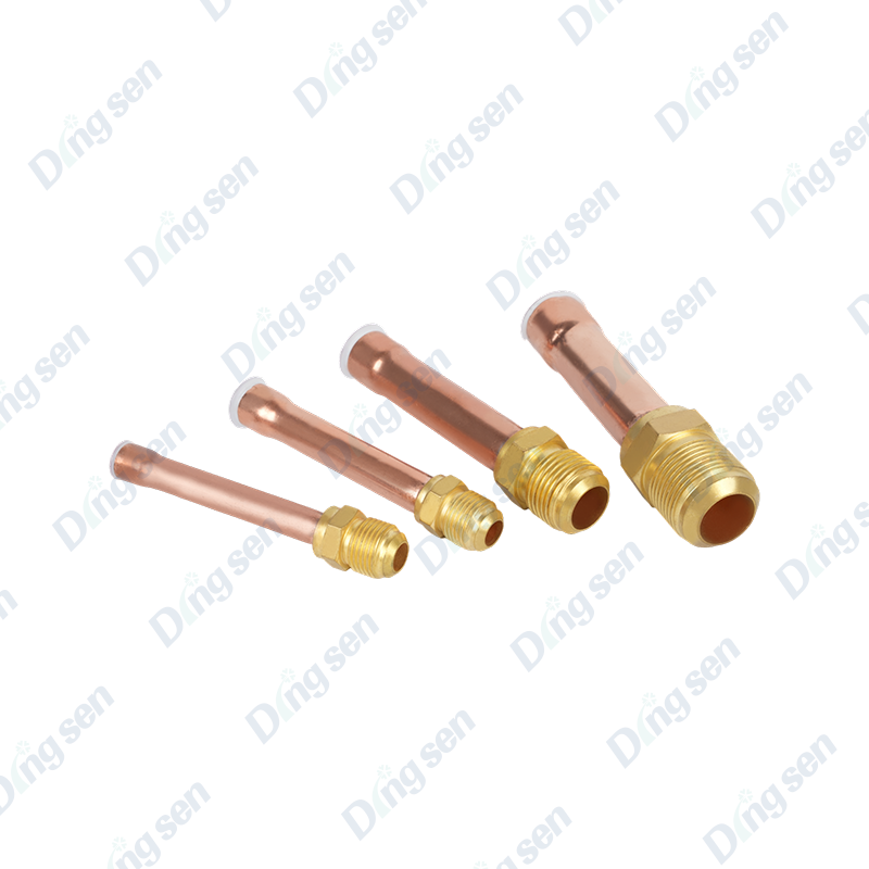 conector longo de tubo de cobre para ar condicionado
