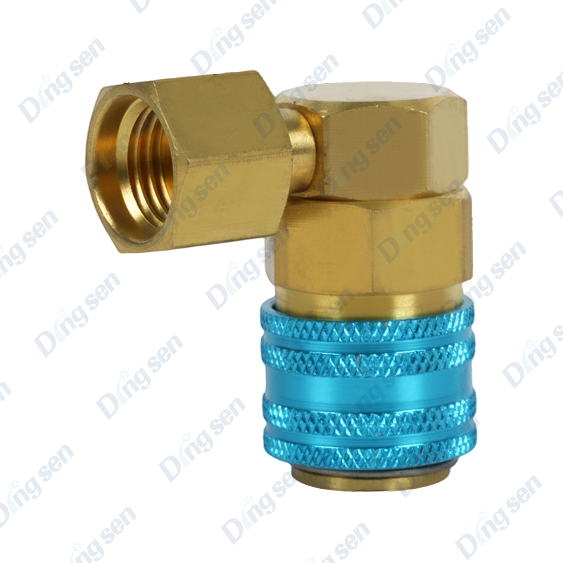 Conector rápido fluorado de 90 graus