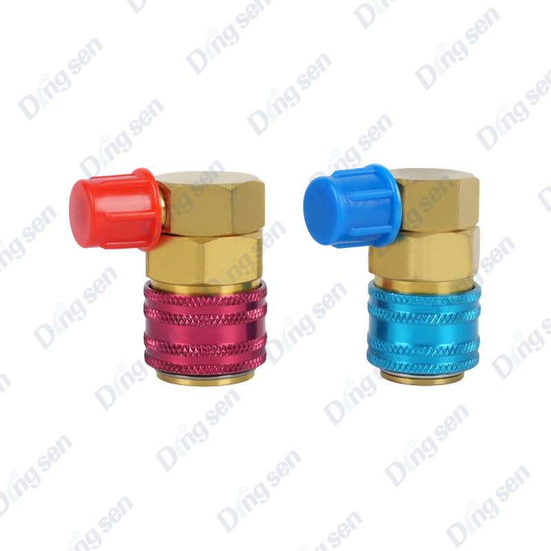Conector rápido fluorado de 90 graus